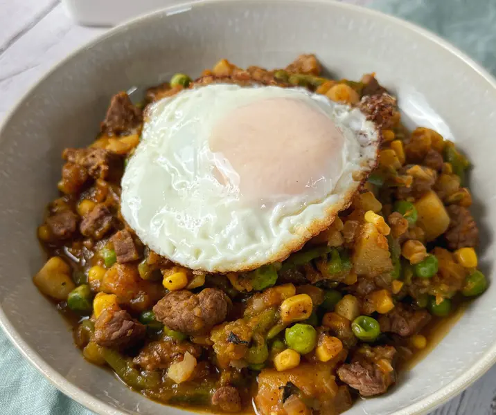 Charquicán con huevo frito bbb