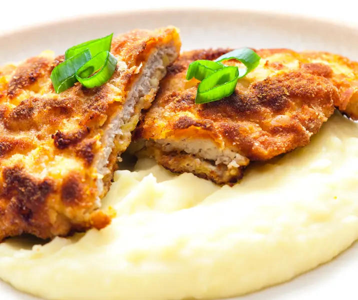 Milanesa con puré bbb