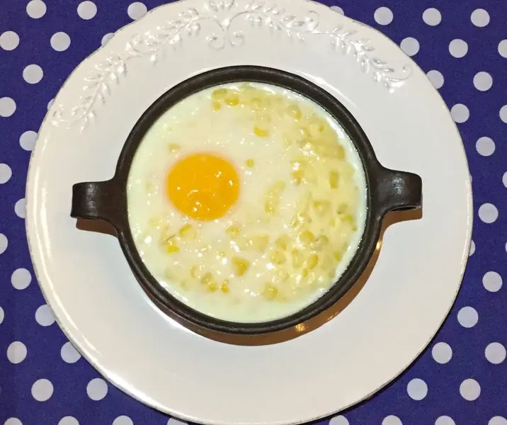 Choclo a la crema con huevo cocido bbb