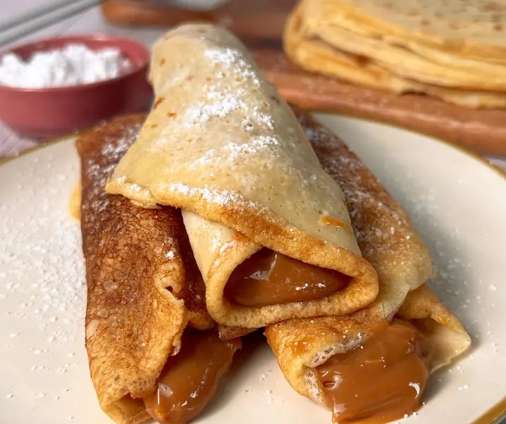 Panqueques con manjar bbb