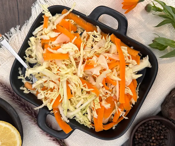 Repollo blanco y zanahoria bbb