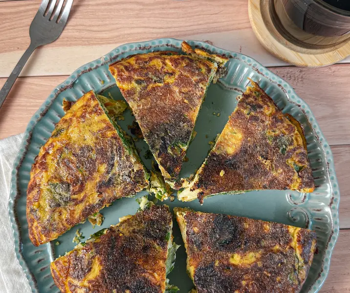 Tortilla de acelga con arroz bbb