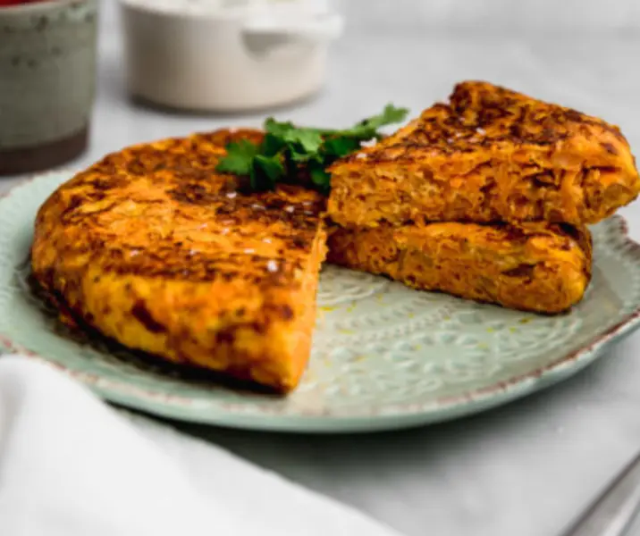 Tortilla de zanahoria con arroz bbb