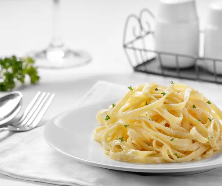 Tallarines a la carbonara veggie bbb