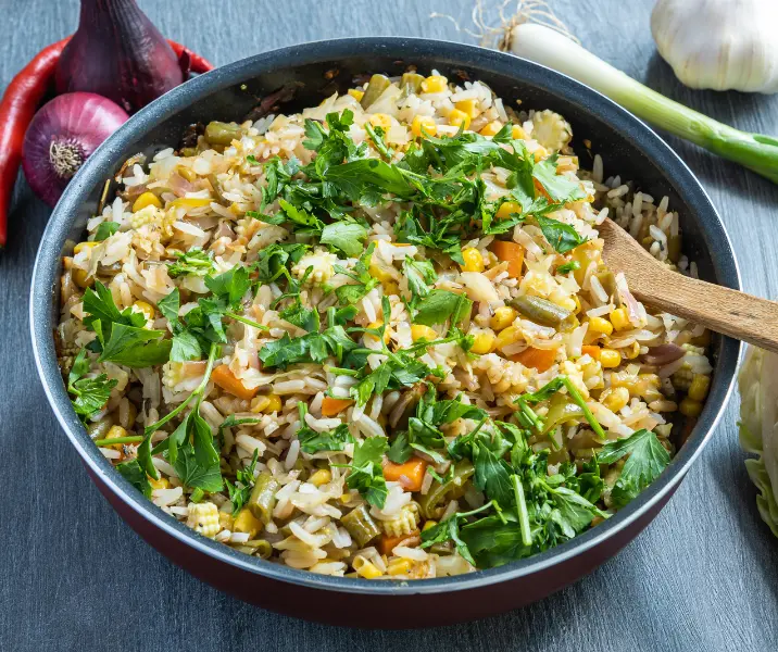Arroz chaufán vegetariano bbb
