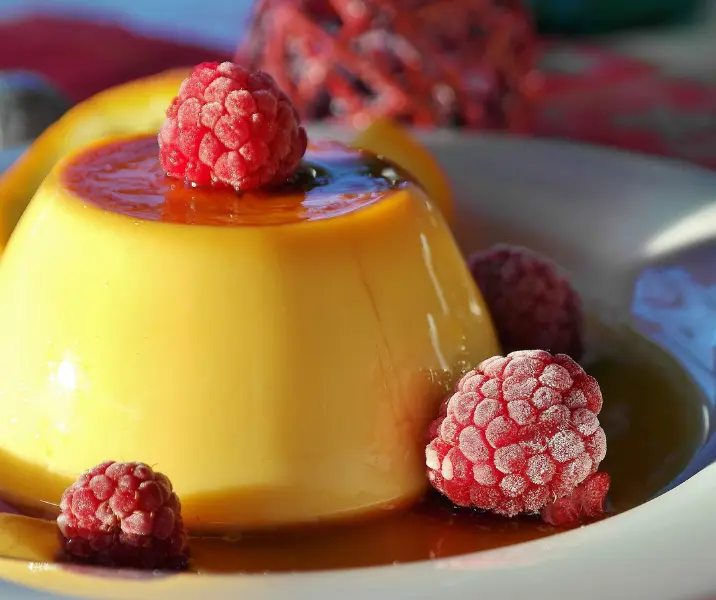 Flan de manjar sin gluten