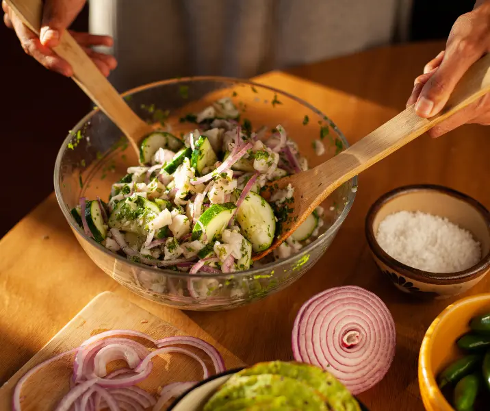Ceviche de zapallo italiano