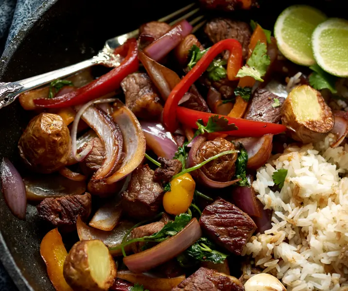 Lomo saltado sin gluten
