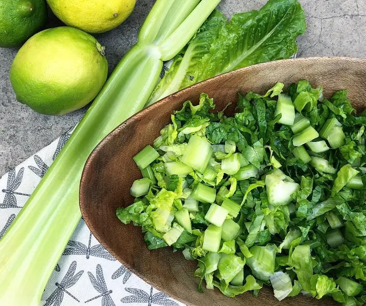 Apio con lechuga sin gluten