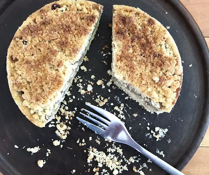 Crumble de plátano sin gluten