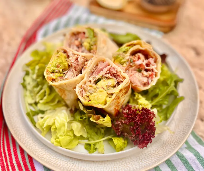 Burrito de costillar ahumado con meximayo