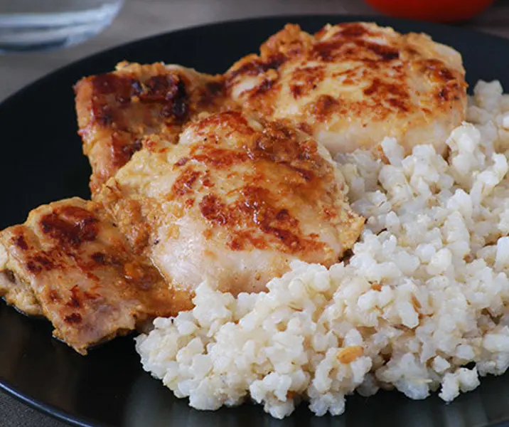 Pollo a la plancha con arroz maría ayuda