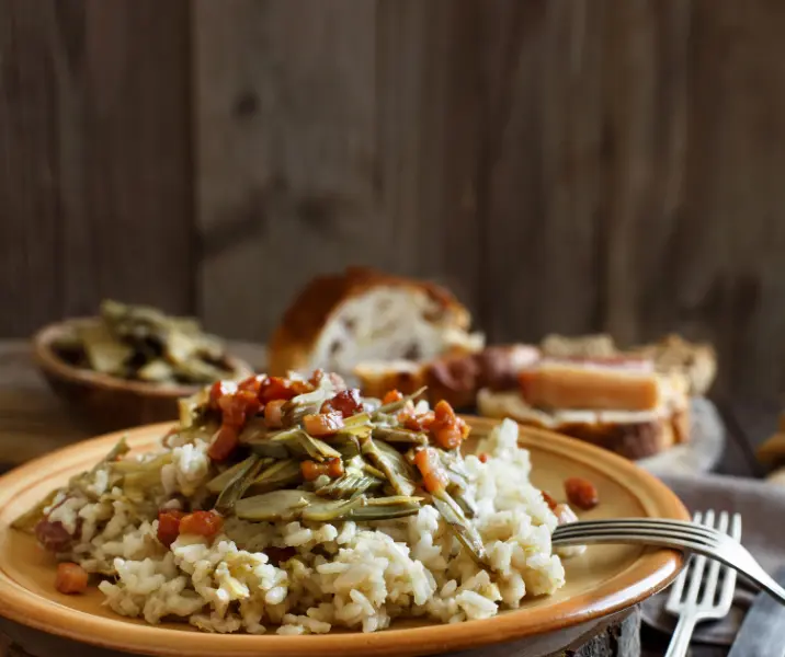 Risotto de alcachofas sin gluten