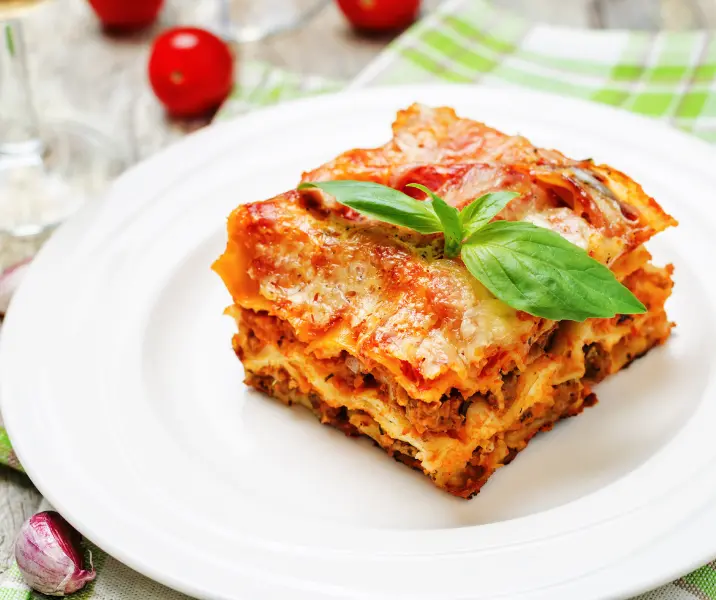 Lasaña de carne sin gluten