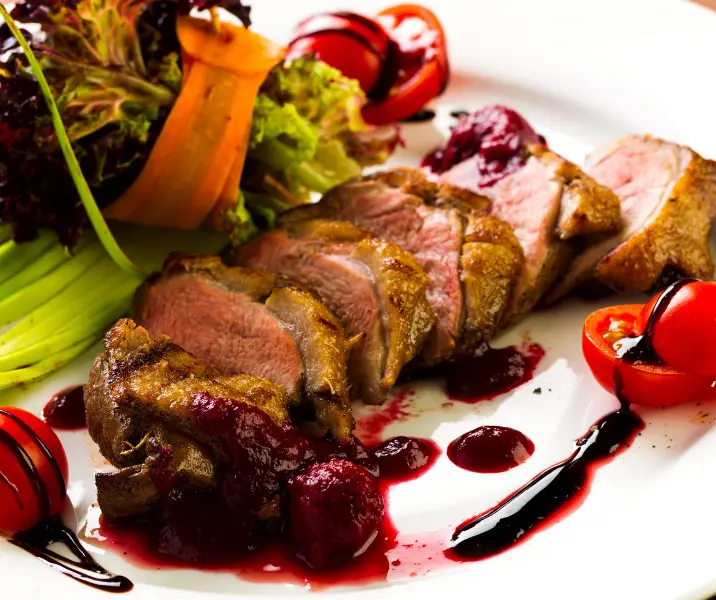 Punta de ganso al horno con verduras sin gluten