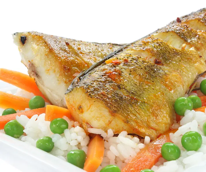 Pescado al horno con arroz sin gluten