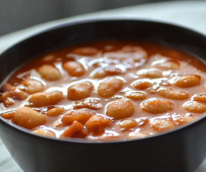 Porotos blancos guisados sin gluten