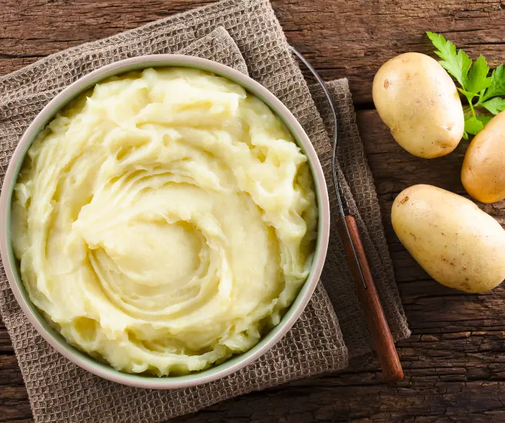 Puré de papas con jamón y queso sin gluten