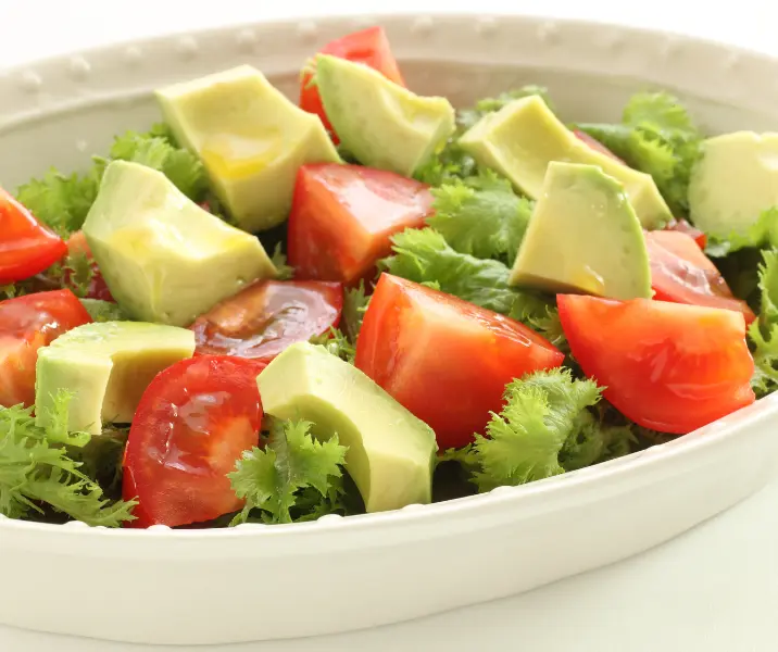 Lechuga, tomate, palta sin gluten