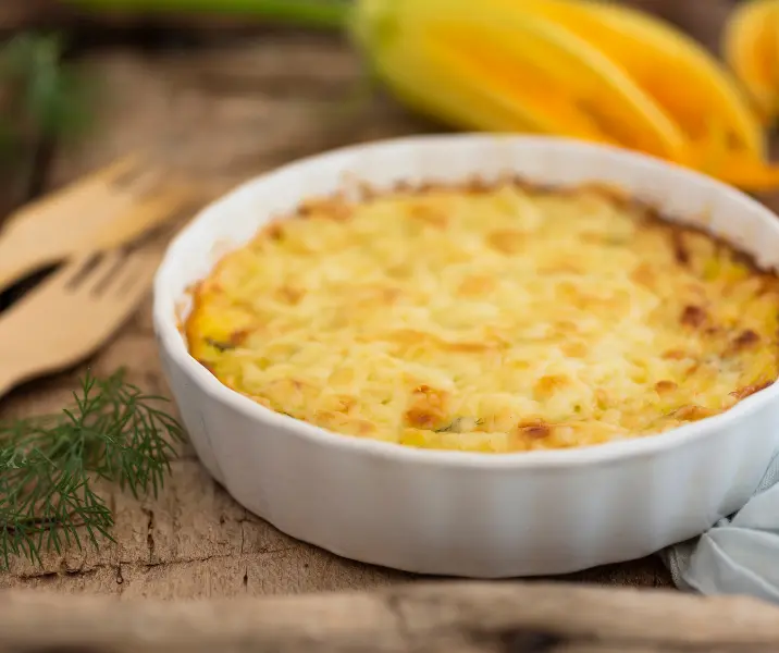 Souflé de champiñones y camarones sin gluten