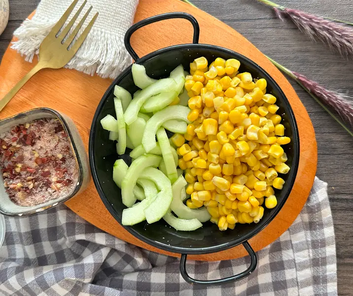 Ensalada de choclo y pepino