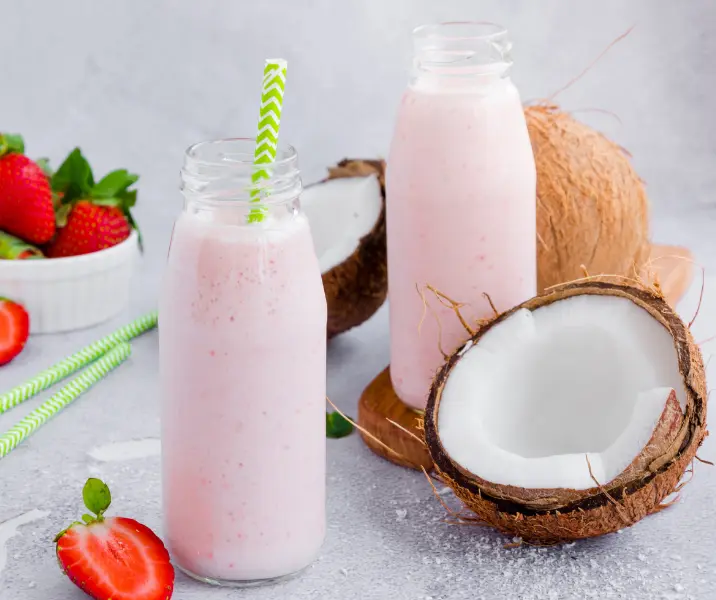 Batido de frutas y coco sin gluten