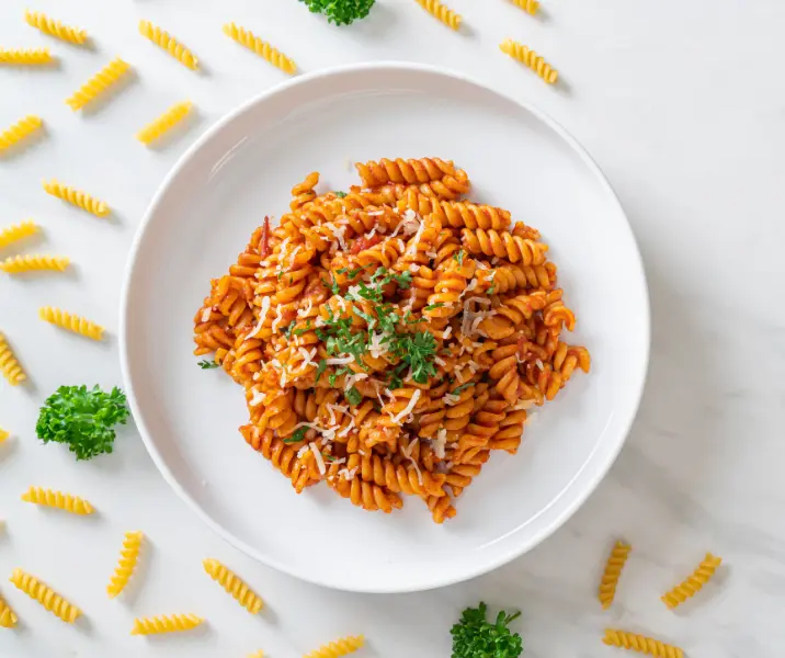 Espirales con salsa bolognesa sin gluten