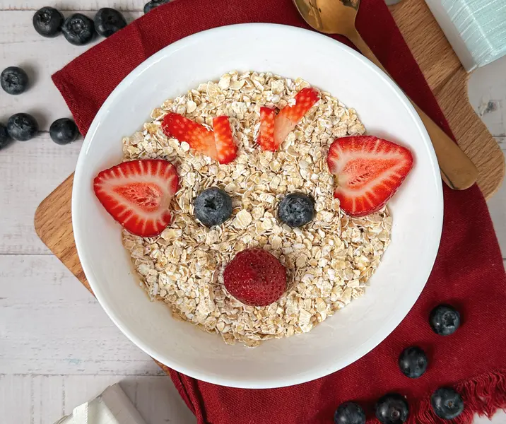 Avena navideña, reno sin gluten