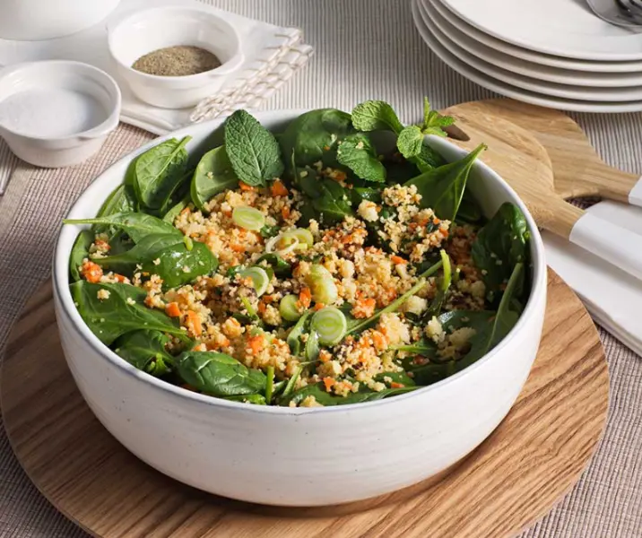 Ensalada de cuscús con dátiles y almendras thermomix