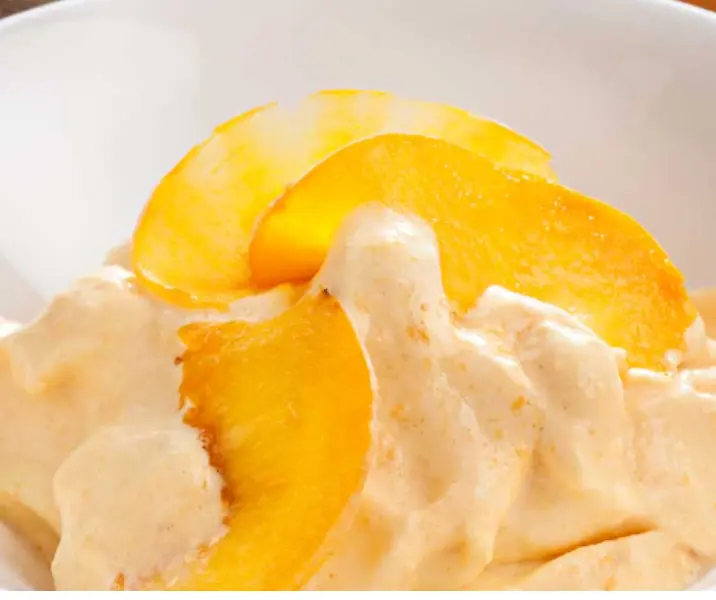 Espuma de duraznos congelados thermomix