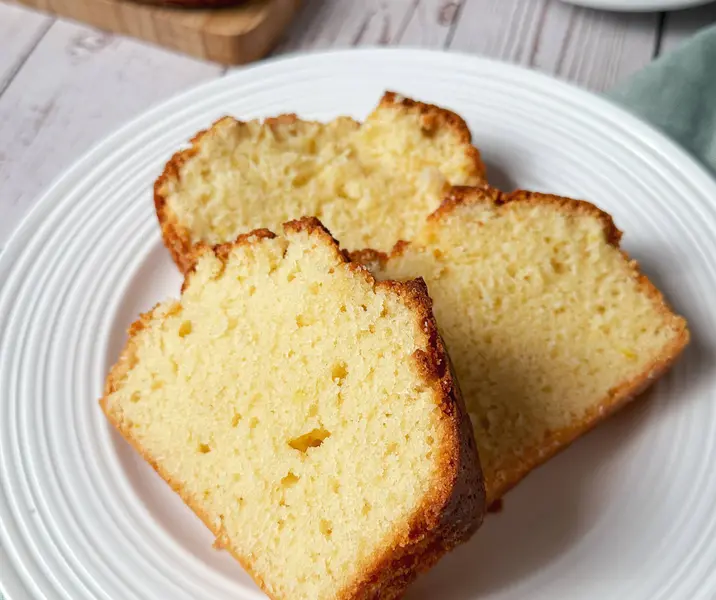 Queque de yogurt sin gluten