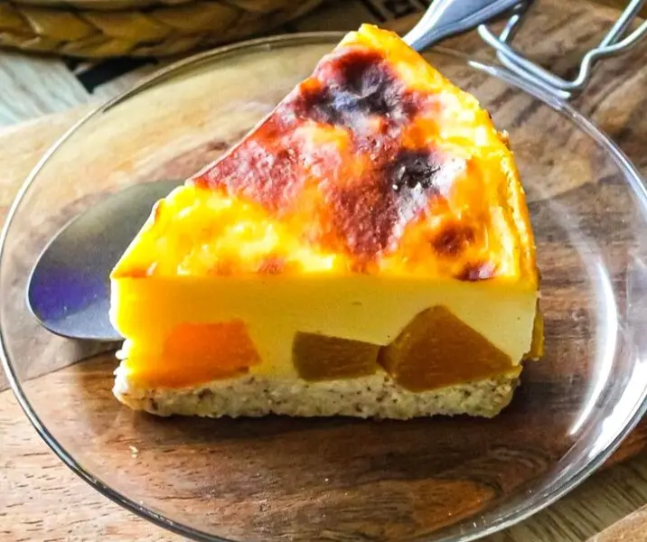 Kuchen de maicena y durazno sin gluten