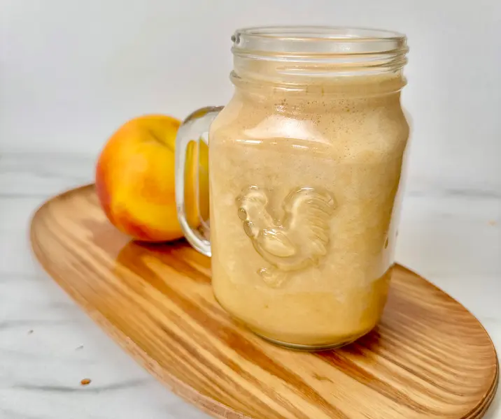 Batido de leche con durazno