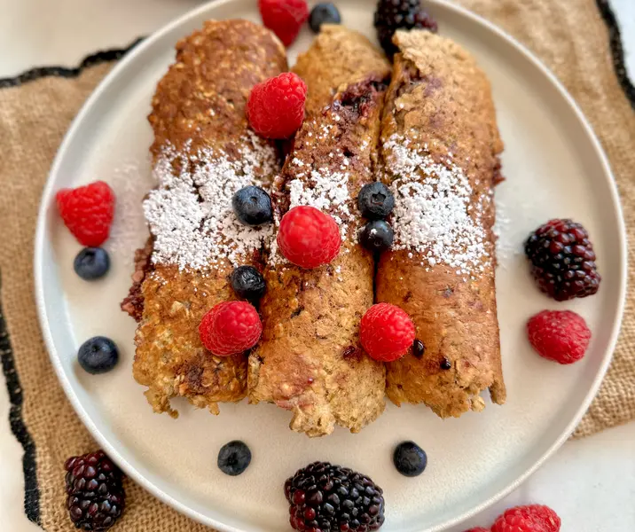 Panqueques de avena con plátano