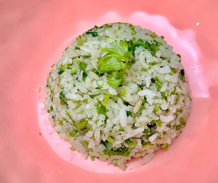 Arroz al cilantro