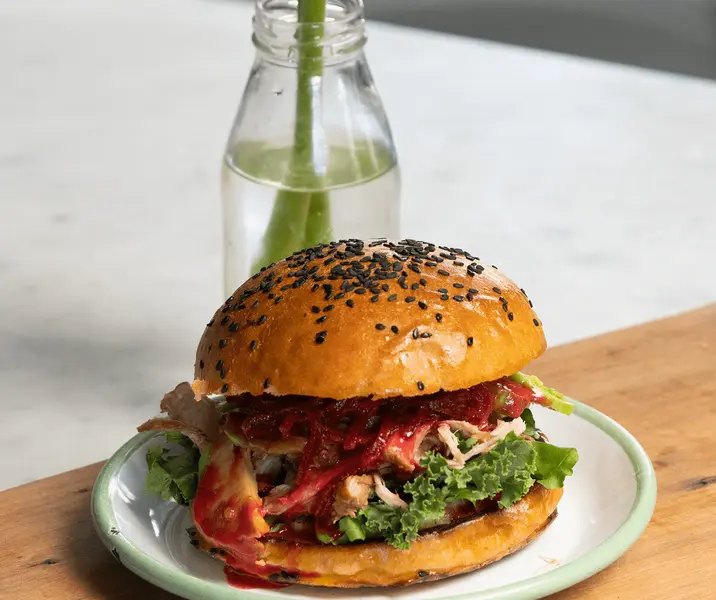 Hamburguesa pulled pork