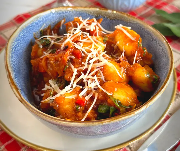 Ñoquis vegetarianos