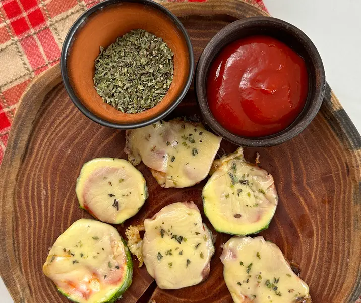 Mini pizza de zapallito italiano