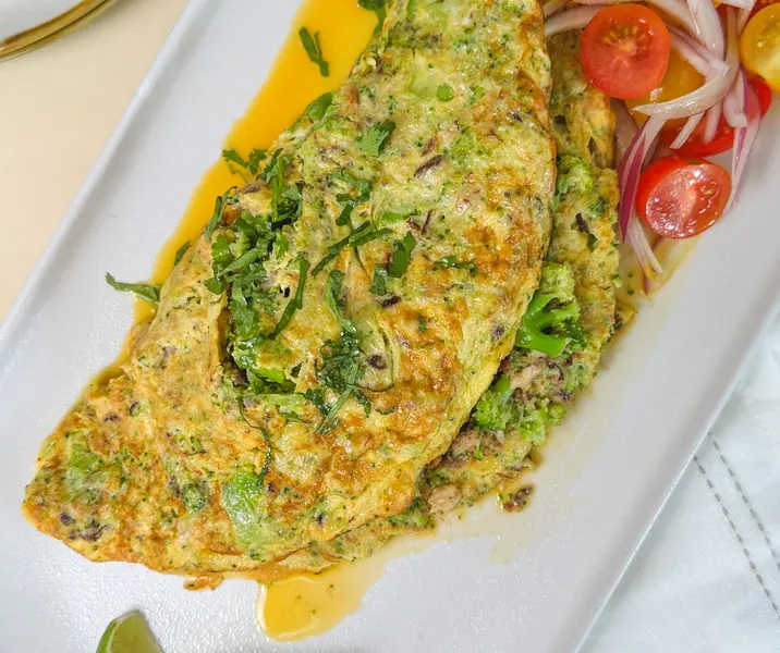 Omelette de jurel y brócoli