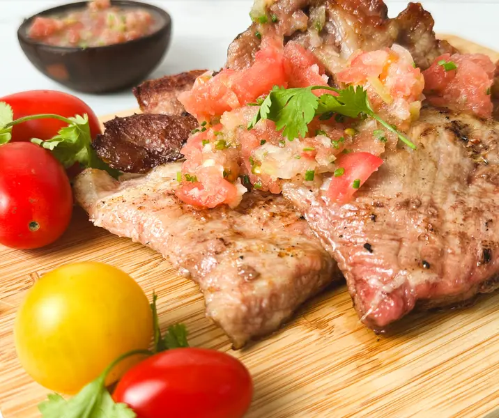 Plateada de cerdo con chancho piedra