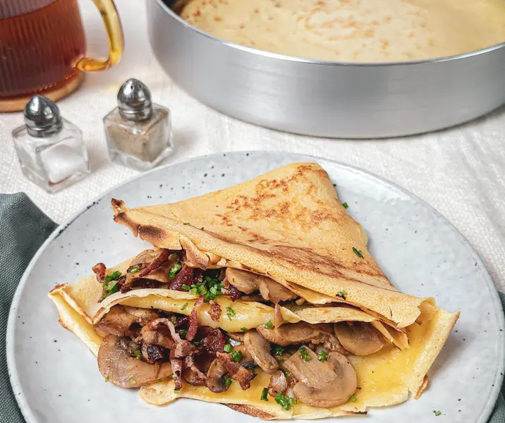 Panqueques con tocino