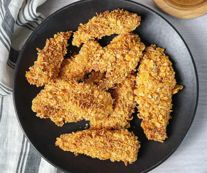 Pollo apanado air fryer