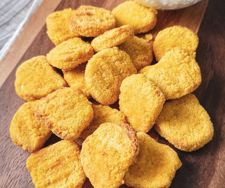 Nuggets de pollo con arroz air fryer