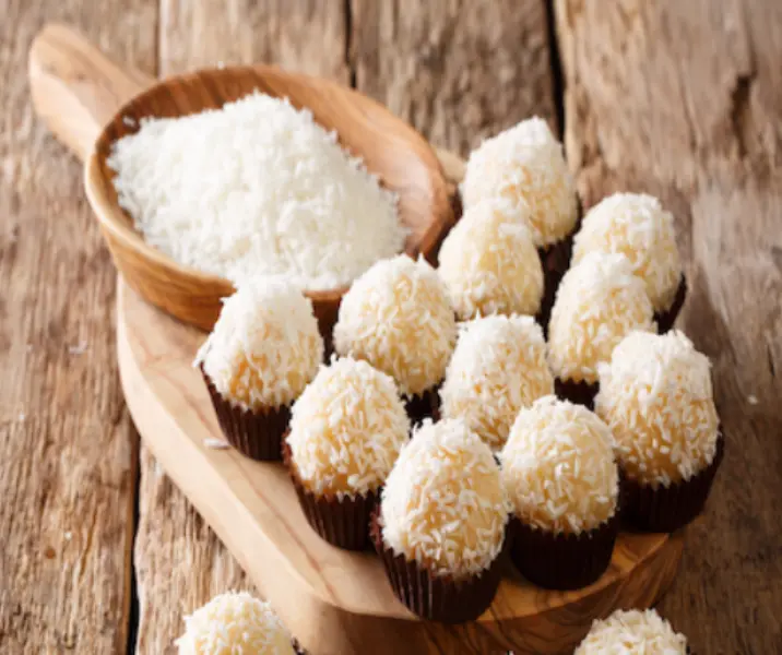 Cocadas de leche condensada air fryer