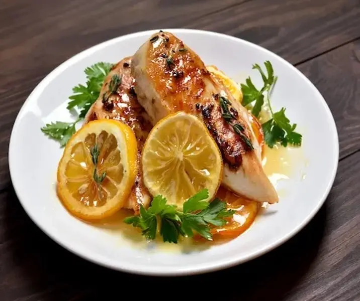 Pechugas de pollo chino con arroz air fryer