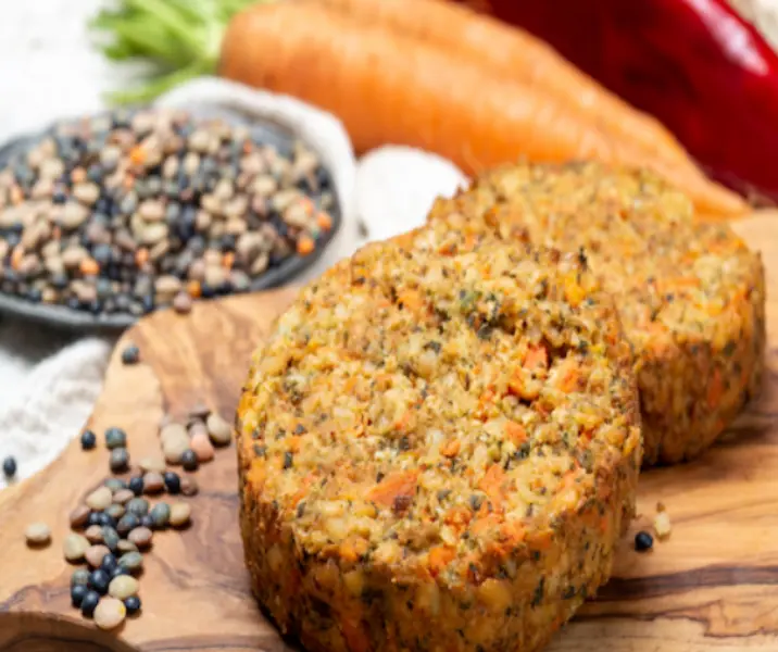 Hamburguesa de lentejas air fryer