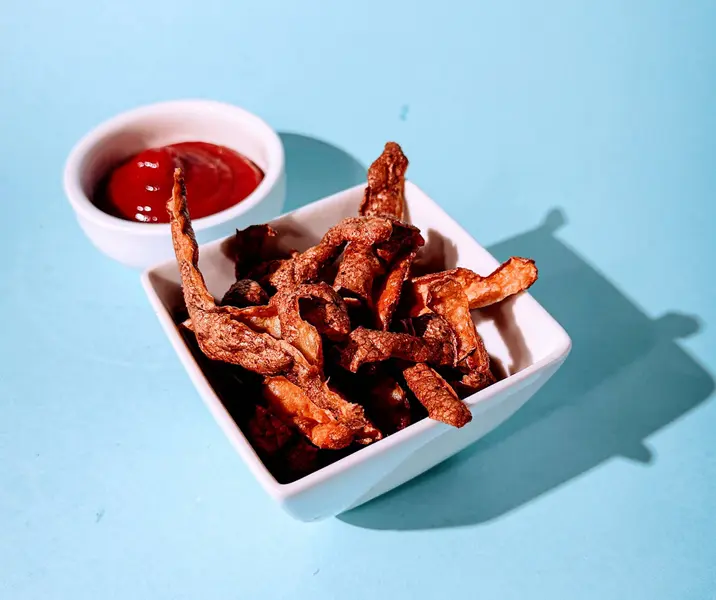 Chips con cáscara de papa air fryer