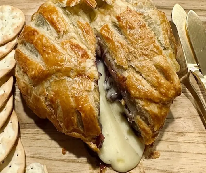 Brie envuelto en masa air fryer