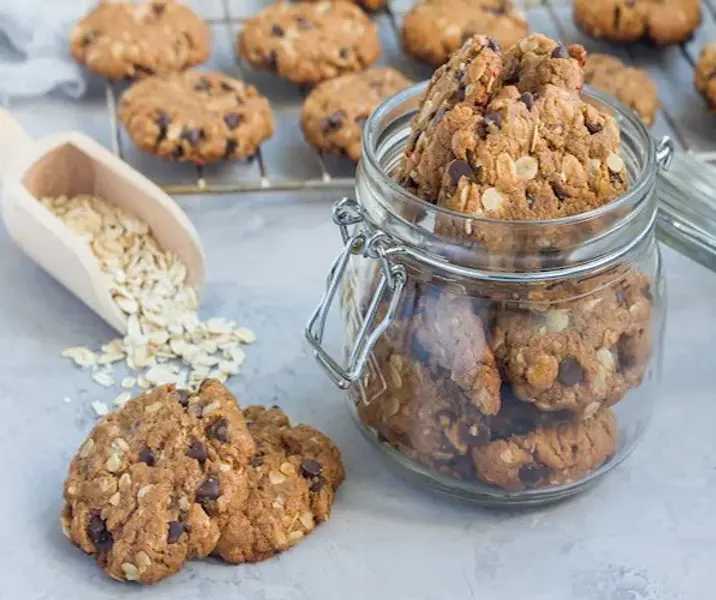 Galletas de avena, chocolate y maní air fryer