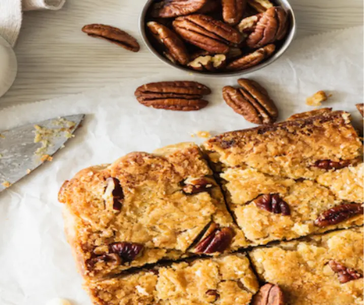 Blondies de chocolate blanco con nueces air fryer